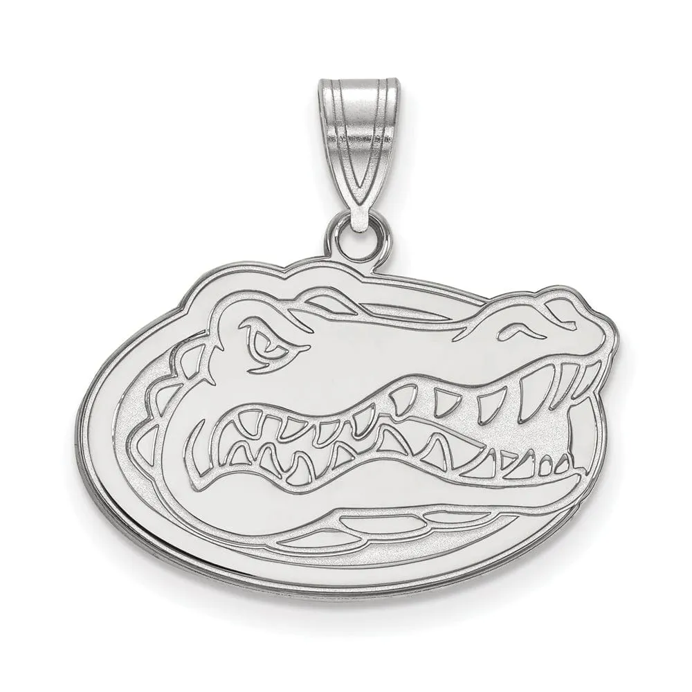 10k White Gold U of Florida Medium Mascot Pendant