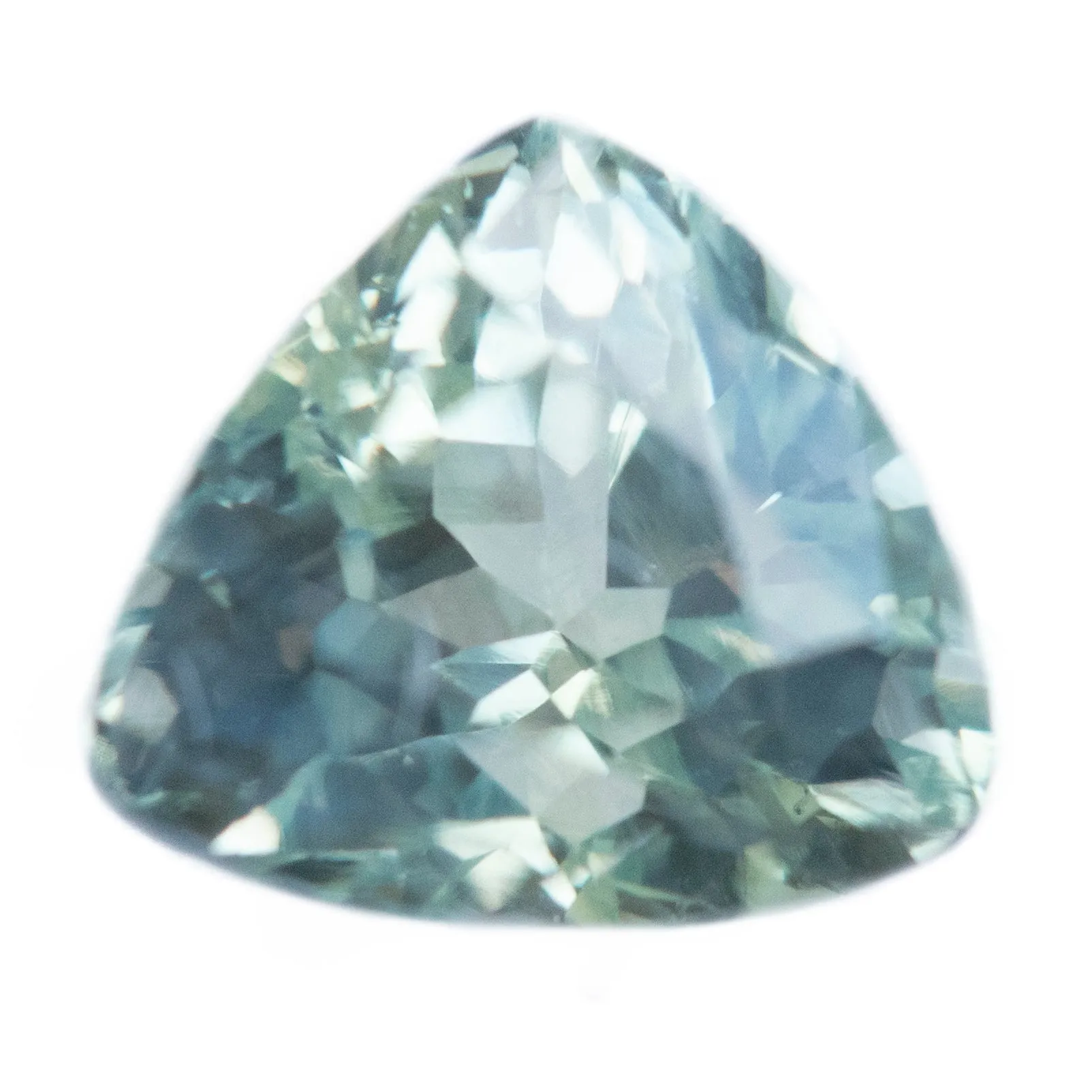 2.19CT TRILLION MADAGASCAR SAPPHIRE, LIGHT MINT GREEN, UNTREATED, 6.9X7.0MM