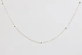 24" 925 Silver Ball and Chain Necklace (2.81g.)