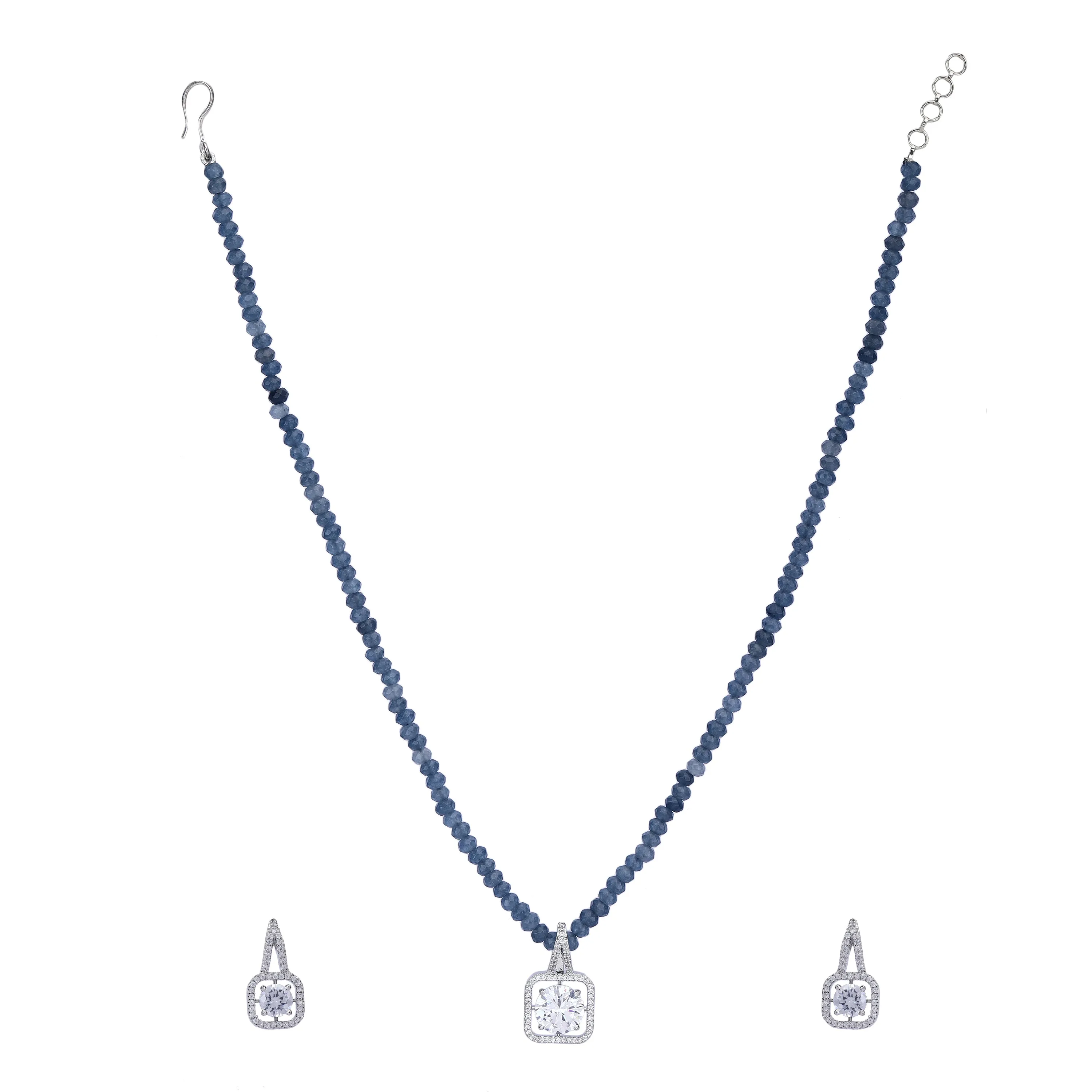 Adhik Zircon Pendant Set