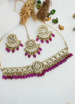 Aisha Mirror Necklace Set