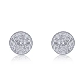 AMA SILVER STUD EARRINGS FILIGREE