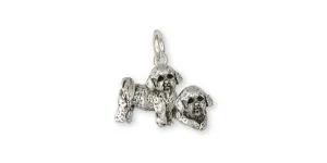 Bichon Frise Charm Jewelry Sterling Silver Handmade Dog Charm BF25-C