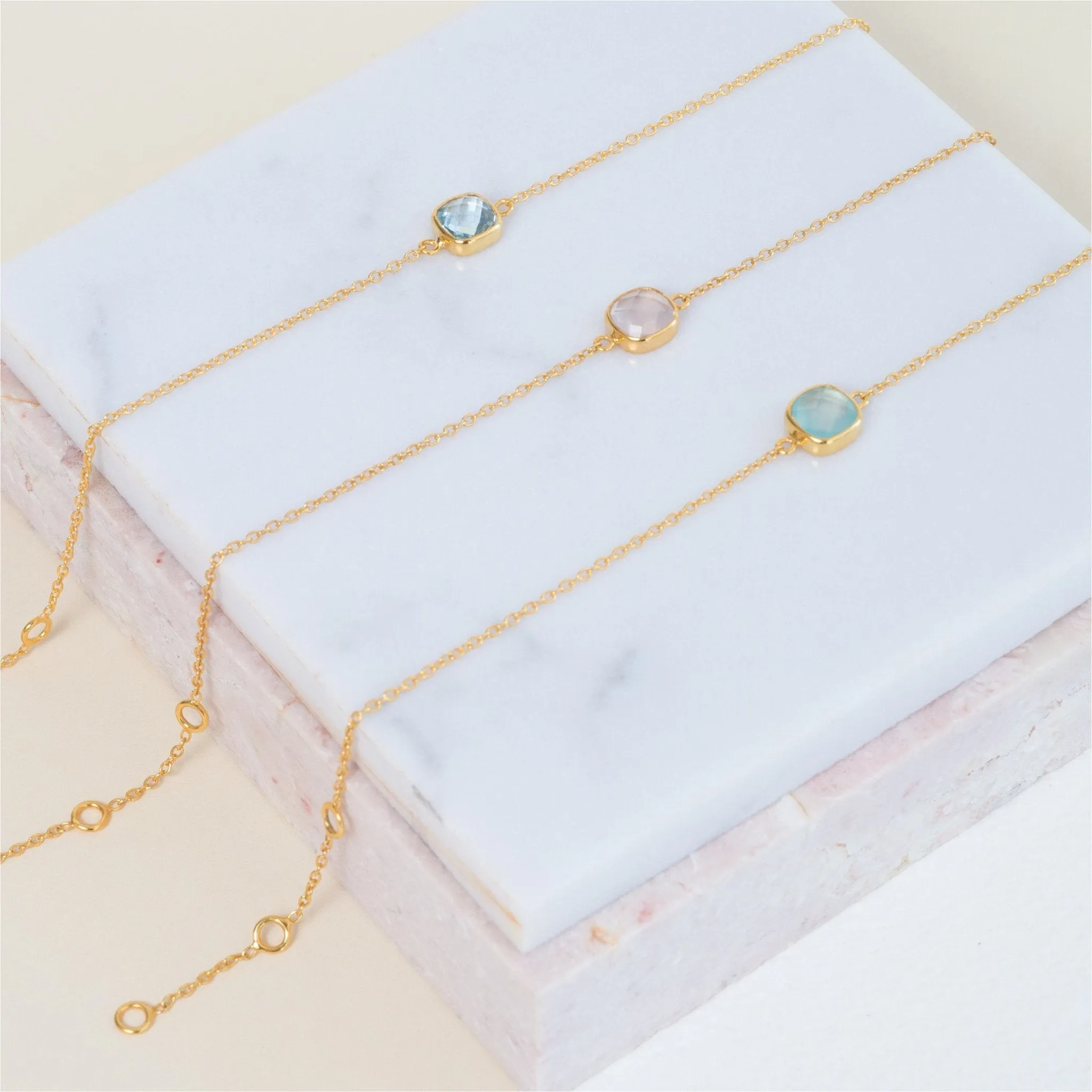 Brooklyn Rose Quartz & Gold Vermeil Jewellery Set