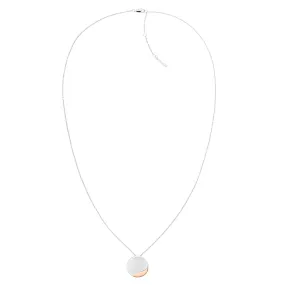 Calvin Klein Jewellery Silver & Rose Gold Steel Women's Pendant Necklace - 35000148