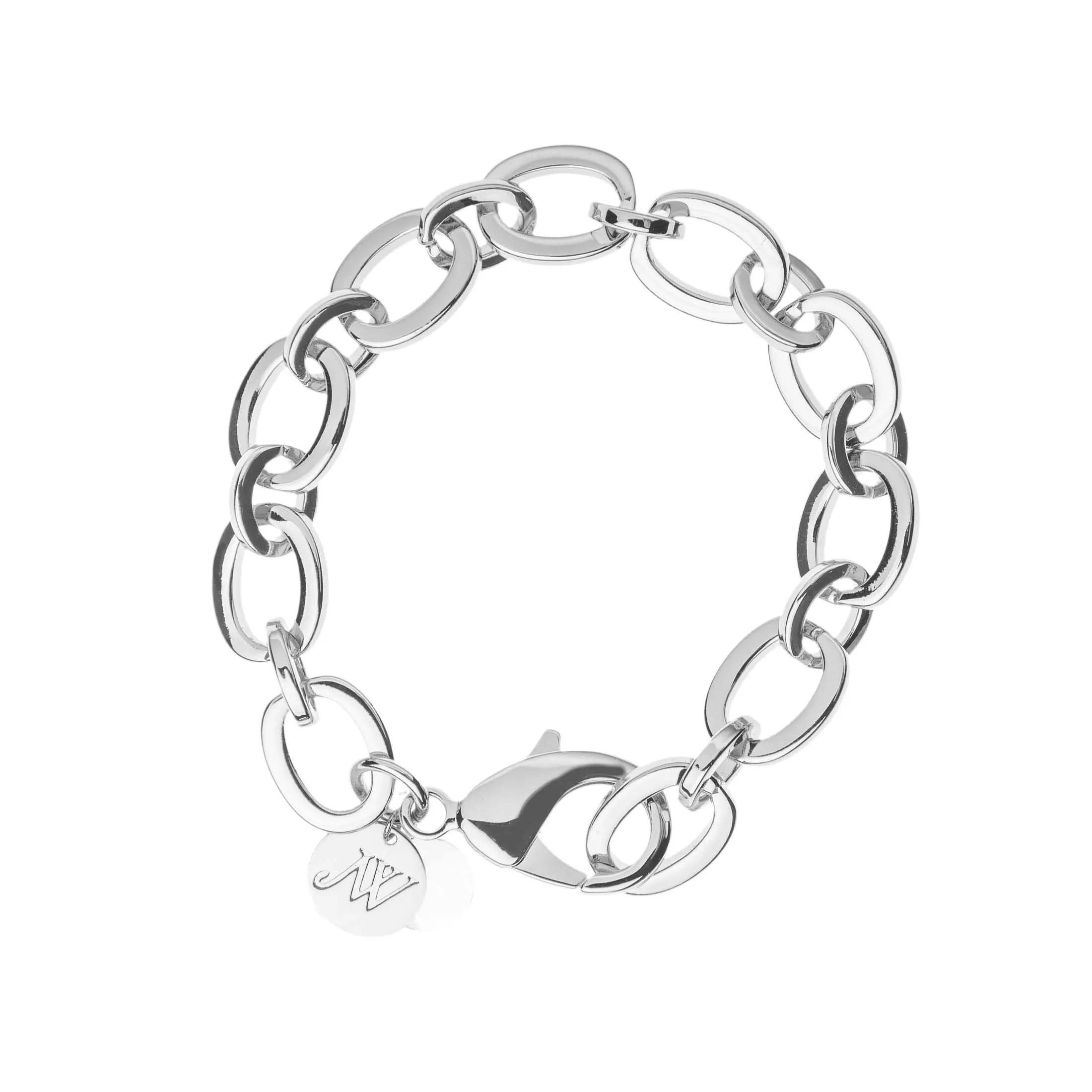 Chunky Link Chain Bracelet in Silver