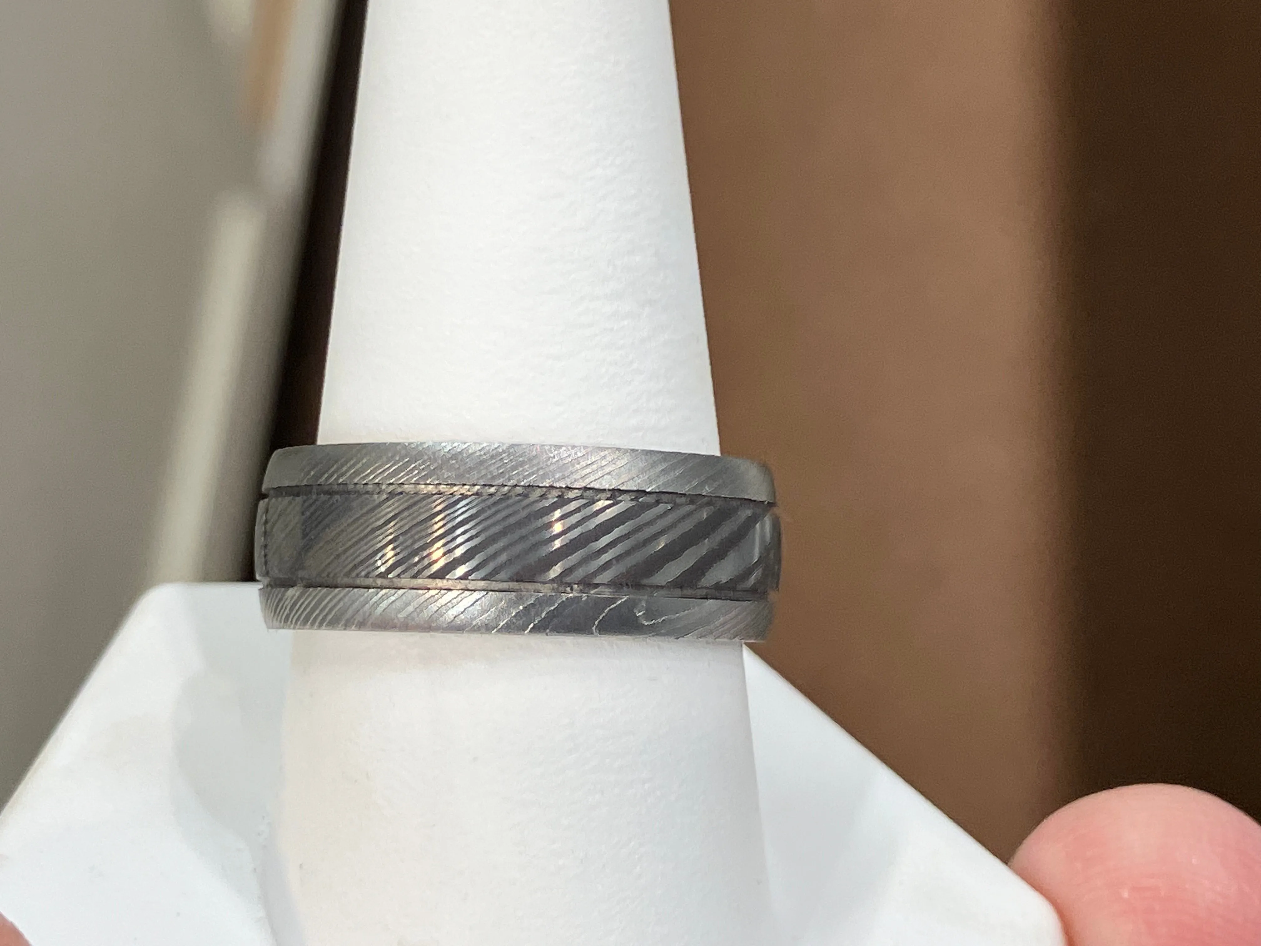 Damascus Steel Wedding Ring