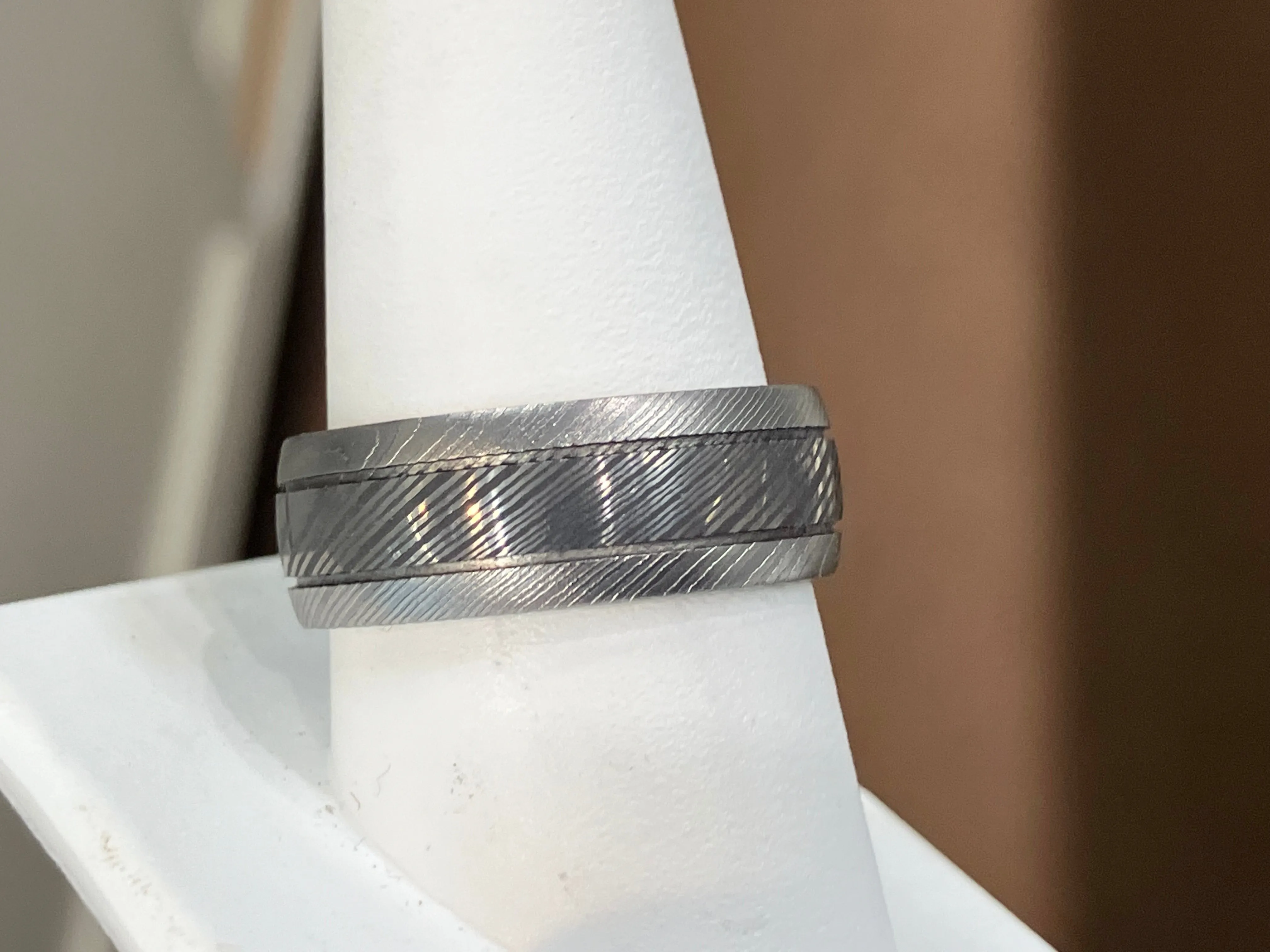 Damascus Steel Wedding Ring