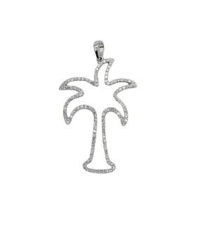 Diamond Palm Tree Pendant