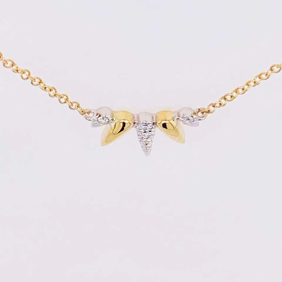 Diamond Spike Necklace