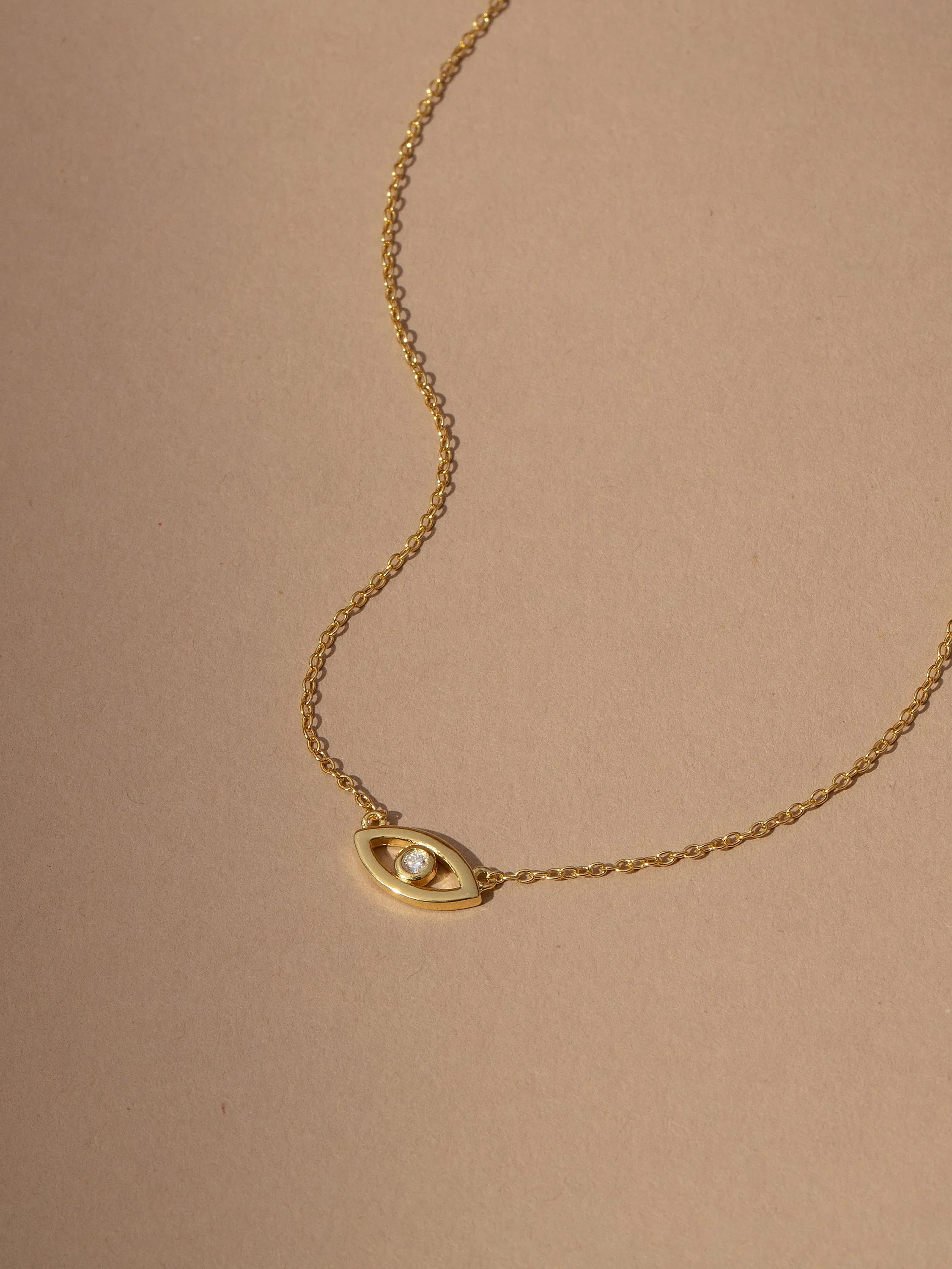 Evil Eye Vermeil Necklace