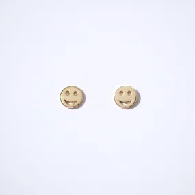 Fine Essentials -  Smiley Face Stud Earrings