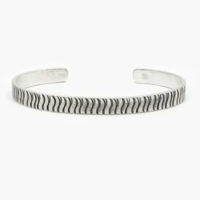 Hand-forged "Arnette" Silver Bangle