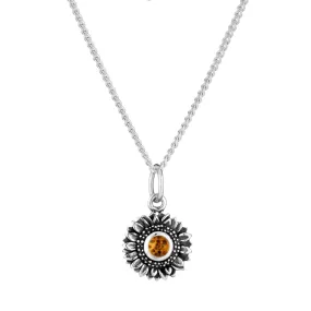 JOY - Citrine & Sterling Silver Necklace