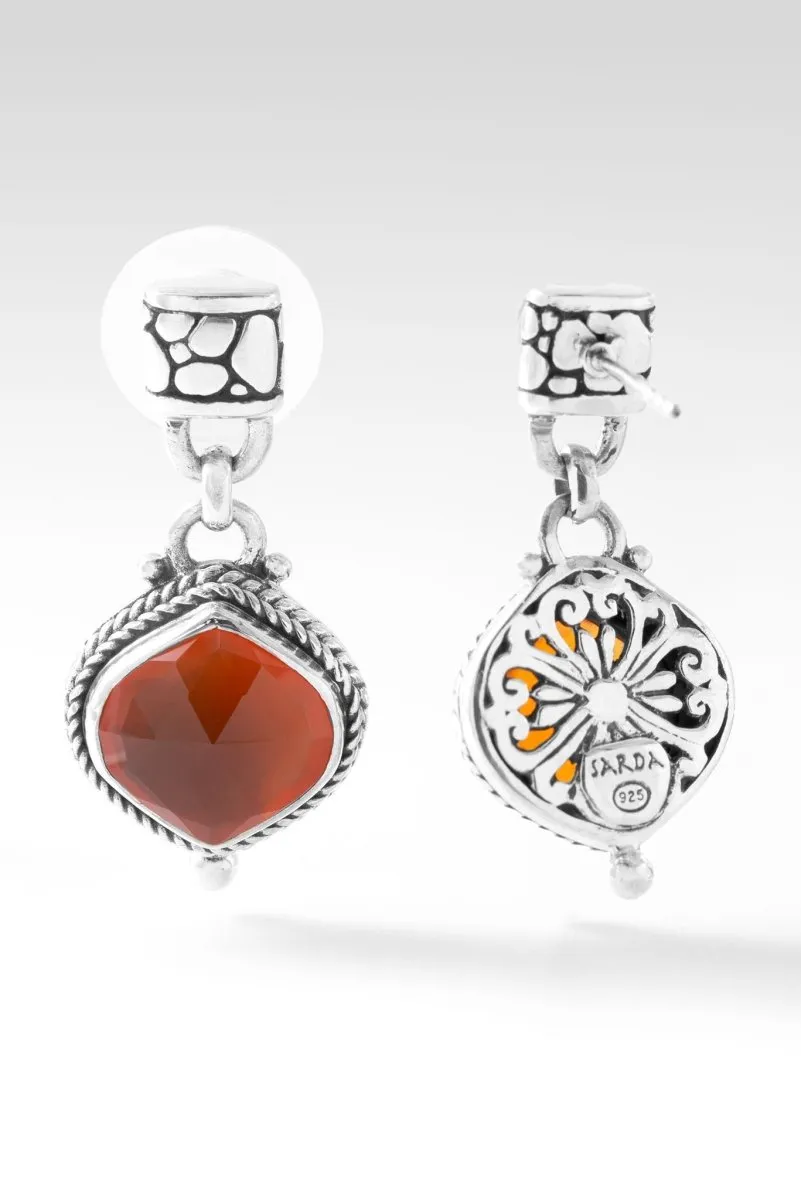 Joyful Earrings™ in Carnelian