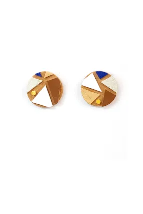 Medium Feldspar Stud Earrings