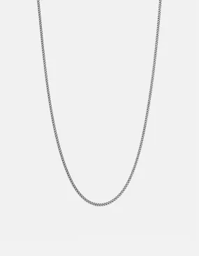 Miansai 2mm 22" Cuban Sterling Silver Necklace