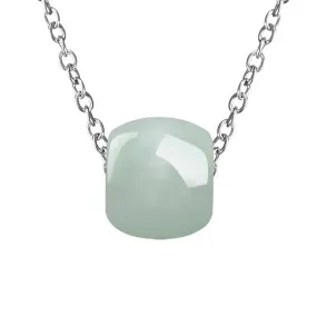 Natural Jadeite passepartout Pendant S925 Silver chain