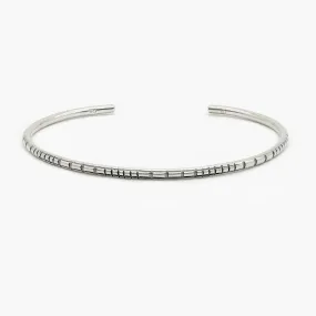 Navajo "Aztec" Silver Bangle