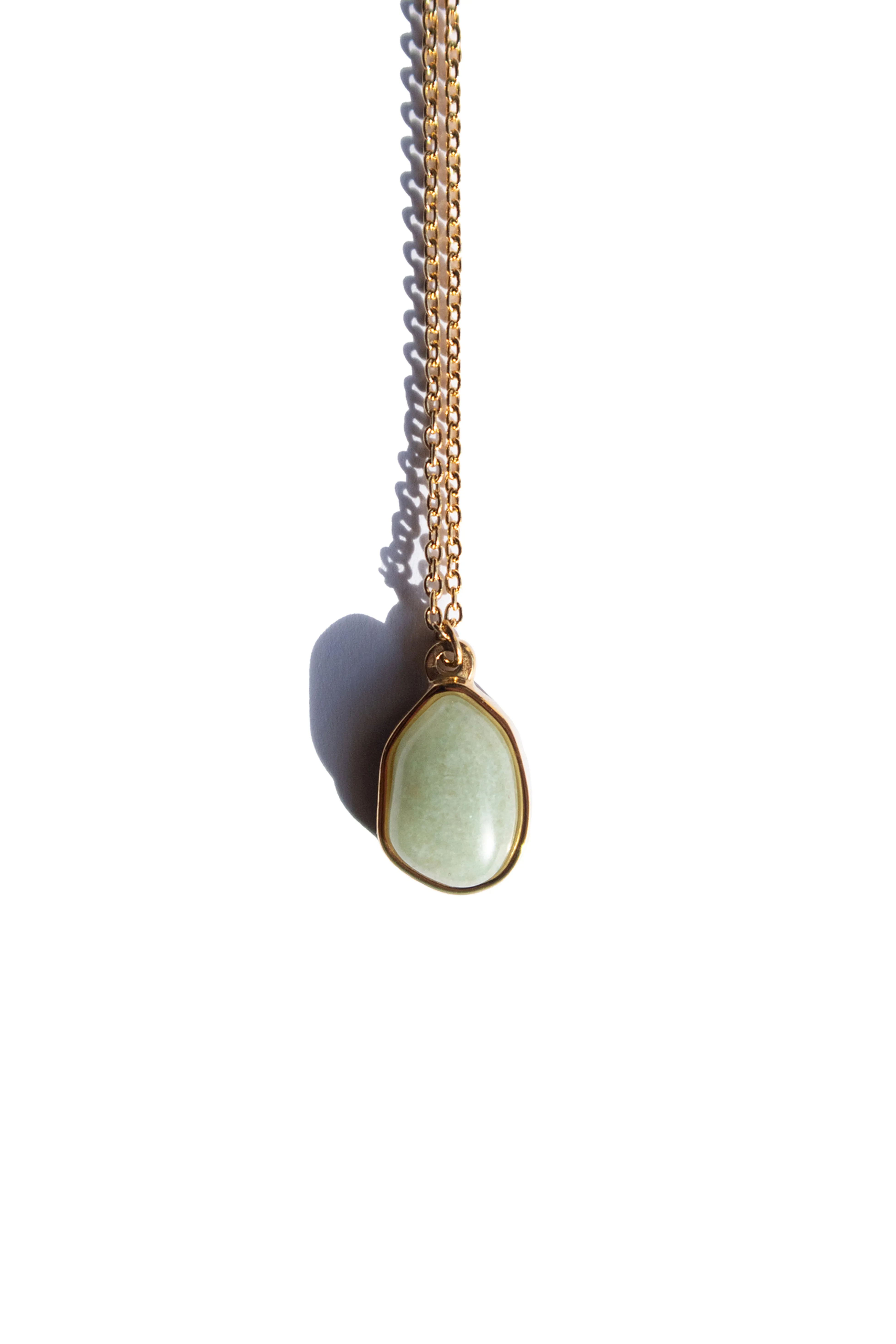 Puzzle — Jade stone pendant necklace