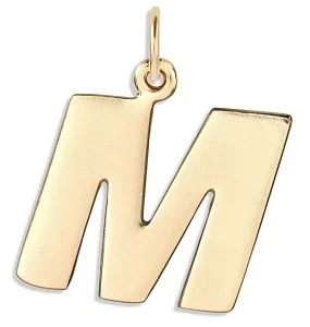 "M" Cutout Letter Charm