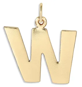 "W" Cutout Letter Charm