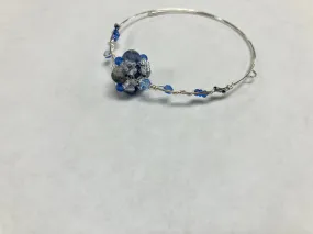 Sodalite Hand Made Wire Bracelet