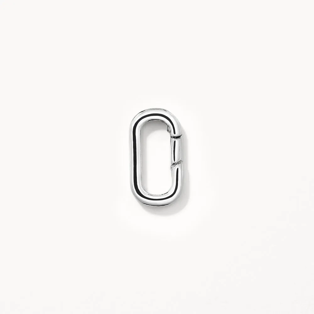 Square Boyfriend Paperclip Chain Necklace in Silver