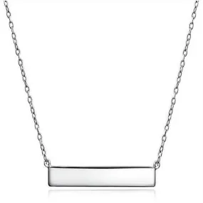 Sterling Silver Bar Necklace