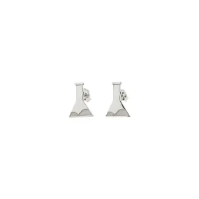 Sterling Silver Flask Stud Earrings