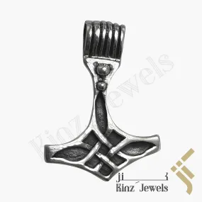 Sterling Silver Handmade Viking Antique Thor Hammer Pendant