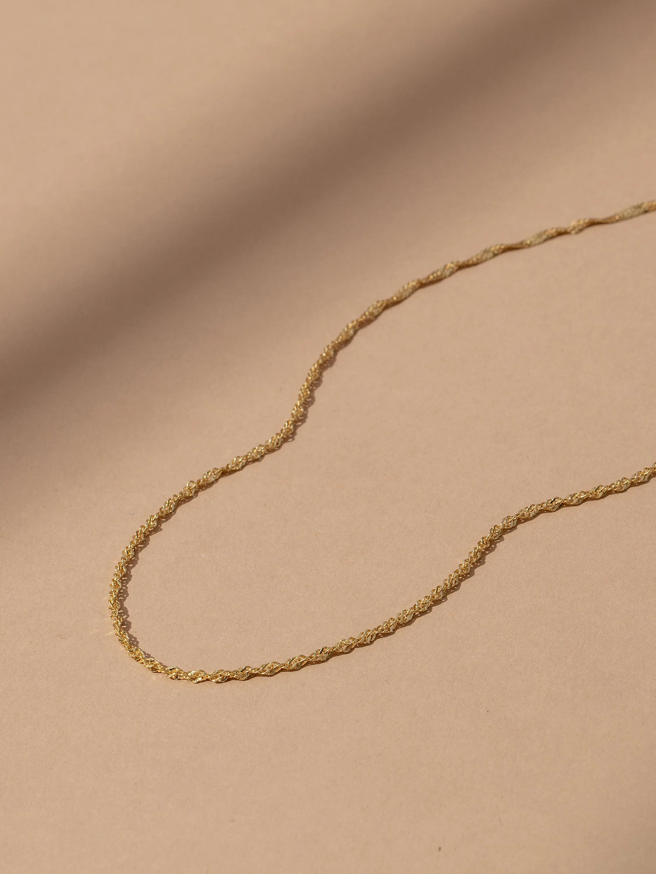 Twist Chain Vermeil Necklace